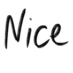 Nice letter hand writing English transparent background