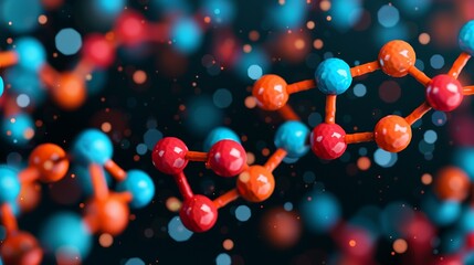 Explore the enzymatic reactions driving biological processes through creative artistic expressions, highlighting their crucial role in biochemical pathways. Illustration, Image, , Minimalism,