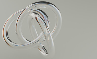 Glass Jewels: 3D Rendered Rings Radiating Elegance and Sophistication