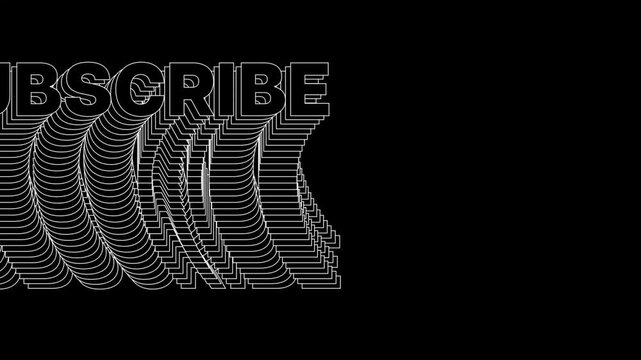 black and white echo text animation