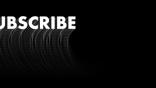 echo text animation for subscribe