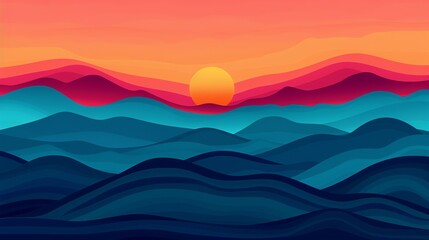 Create artistic representations of climate patterns and weather phenomena, illustrating atmospheric dynamics and meteorological events. Illustration, Image, , Minimalism,