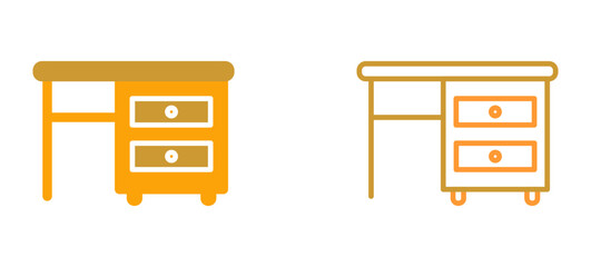 Table with Drawers I Vector Icon