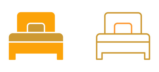 Single Bed Vector Icon