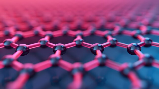 Illustrate the principles of materials science and nanotechnology, showcasing advanced materials, nanomaterials, and their applications. Illustration, Image, , Minimalism,