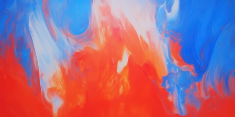 Abstract Surreal Colorful Stencil Cut-Out Oil Painting