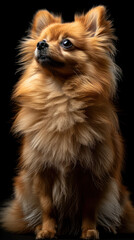 Obraz premium Cute Pomeranian Stock Photos Full HD
