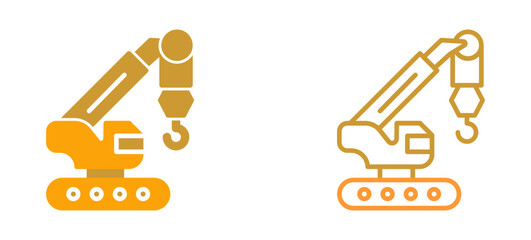 Harbor Crane Vector Icon