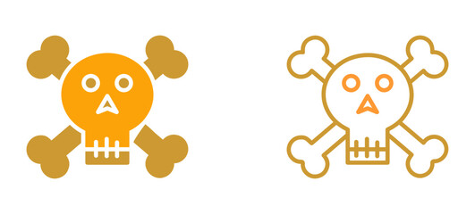 Obraz premium Pirate Skull II Vector Icon