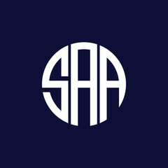 saa circle logo design