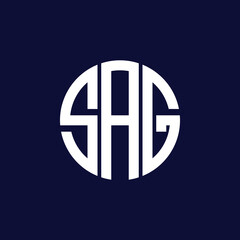 sag circle logo design