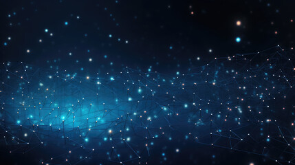 Fototapeta premium abstract technology digital background. Big data visualization. Network connection structure., generative ai