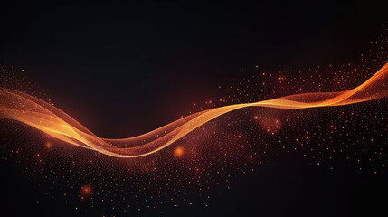 abstract digital particles. Futuristic background with flowing particles., generative ai