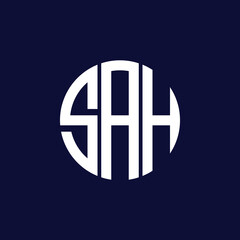 sah circle logo design