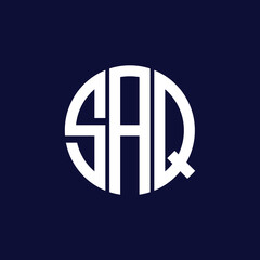 saq circle logo design