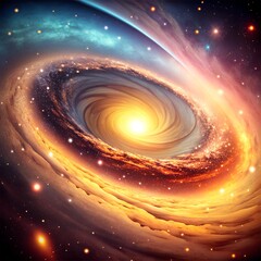 A spiral in the cosmic universe of space