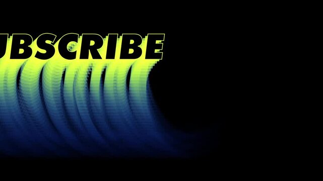 text animation for subscribe