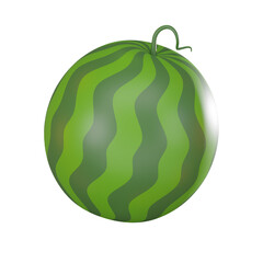 Fresh Watermelon for Summer. 3D Render