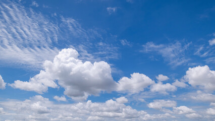 clear blue sky background,clouds with background, Blue sky background with tiny clouds. White fluffy clouds in the blue sky. 