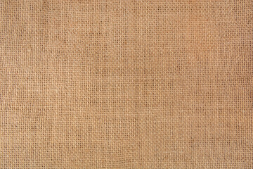 Canvas sack texture background shot in a studio. Empty space for text or design. Beautiful retro and vintage background
