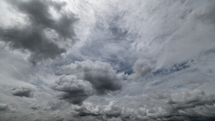 Dark sky with stormy clouds. Dramatic sky rain,Dark clouds before a thunder-storm.