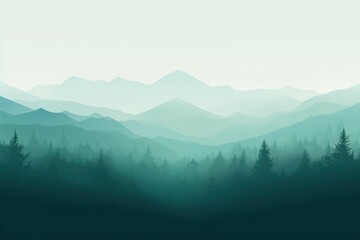 Obraz premium Forest green backgrounds landscape outdoors.