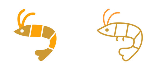 Shrimp Vector Icon