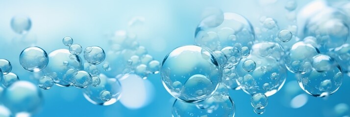 Abstract Bubbles in a Blue Liquid