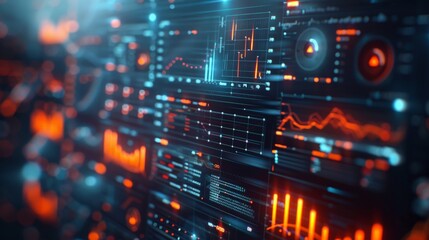 Advanced Financial Data Dashboard Interface