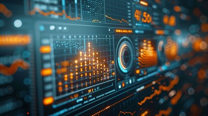 Complex Data Dashboards with Bright Graphics