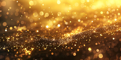 Sparkling Gold Background, Golden Glimmer Background