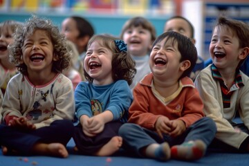 Fototapeta premium happy children in the school