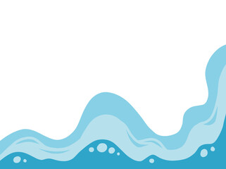 Sea Beach waves background illustration