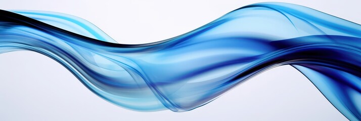 Obraz premium Abstract Blue Wave Design