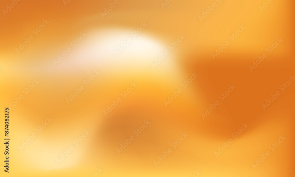 Aufkleber Orange gradient background. Abstract blurred holographic apricot color gradient creative backdrop. Abstract minimalist orange colore gradation background. Warm yellow vector illustration.