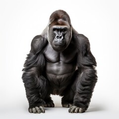 Fototapeta premium Gorilla, wild animal collage element .