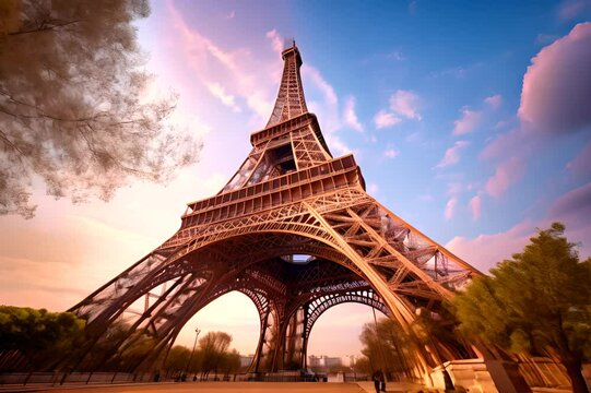 landmark of europe on background