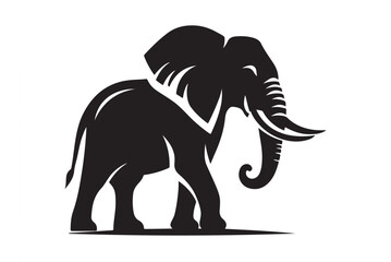 Obraz premium Elephant silhouette vector image nice design 