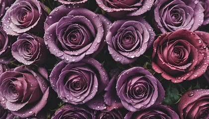 Purple Roses After the Rain