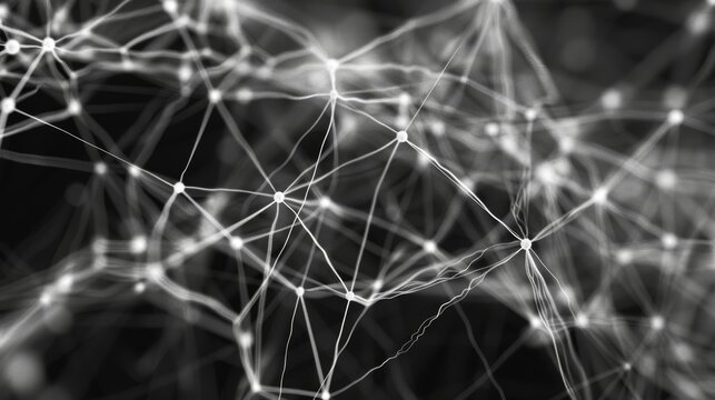 Intricate Neural Network Visualization in Black and White