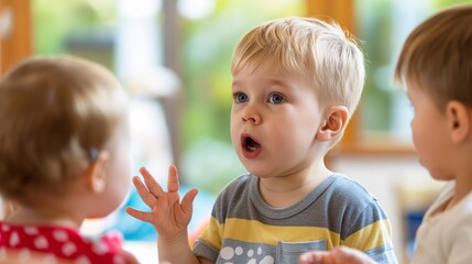 The development of speech and communication skills.