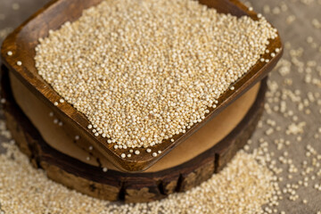 not cooked healthy quinoa porridge grains
