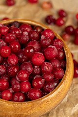 sweet and sour quick-frozen cranberry harvest