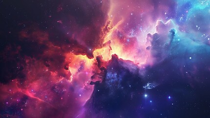 Naklejka premium Abstract bokeh background resembling galaxy clusters, creating a mesmerizing cosmic effect