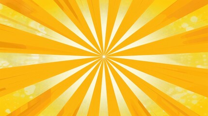 Design of a sunburst background with a yellow backdrop and a white sunburst