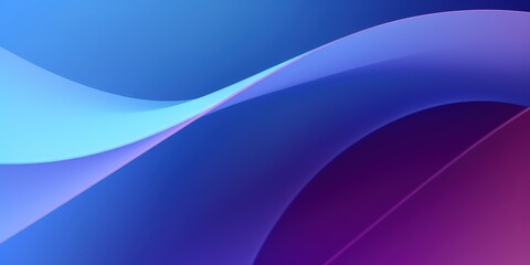 Fototapeta premium Blue and purple abstract gradient waves background