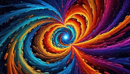 Abstract Swirling Galaxy.