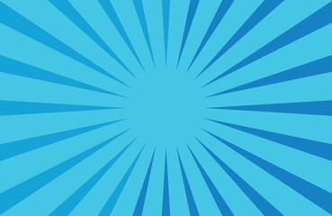 vintage retro sunburst abstract blue comic background with rays	