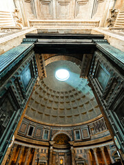 photo at the pantheon in Rome Italy