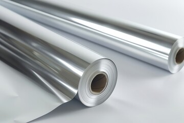 Roll of aluminum foil material for kitchen prep and cooking